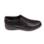 Pantofi barbati casual, cu elastic, piele naturala, CORSA, Negru - TENCORSAEN